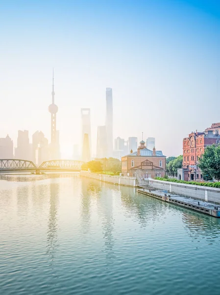 Panorama del horizonte de Shanghai en China —  Fotos de Stock