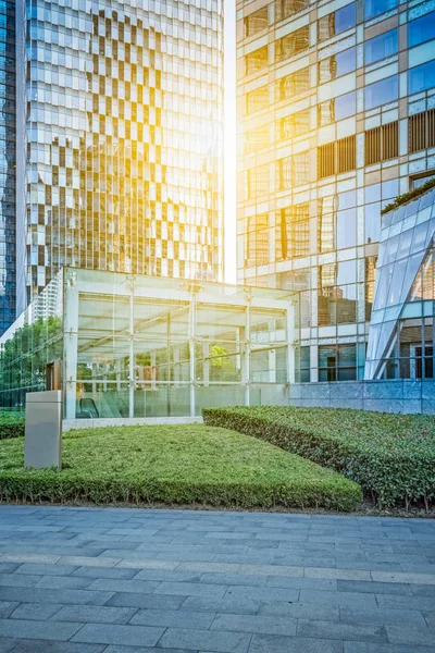 Vista de la plaza de la ciudad en Shanghai — Foto de Stock