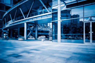 Shanghai, Çin şehir meydanında görünümünü.