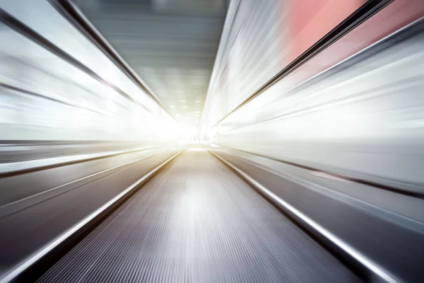 Moving Walkway At Airport in Shanghai,China. Royalty Free Stock Photos