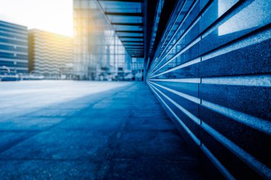 Shanghai, Çin için modern mimarinin boş Meydanı.