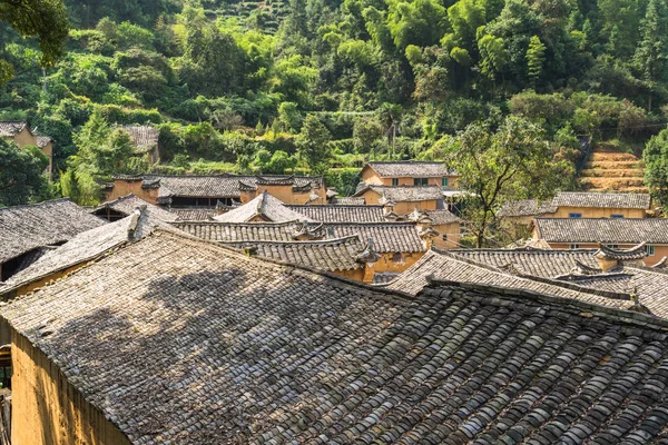 Roofs of Chinese old Village houses. Stock Picture