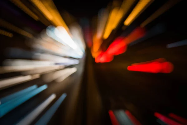 Traffic light trails on urban street in city of China. — Stock Photo, Image