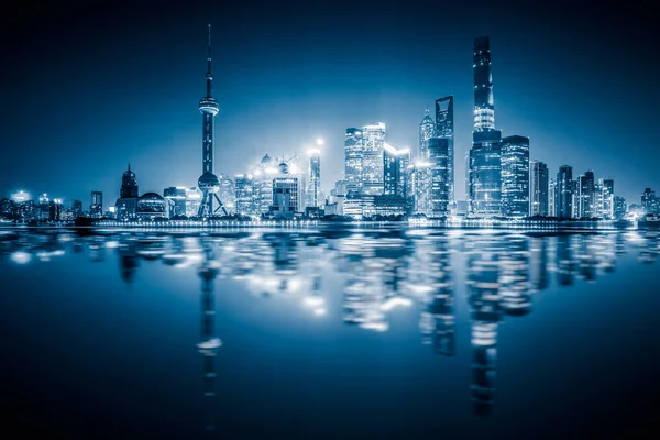 Шанхайська панорама в Китаї. — стокове фото