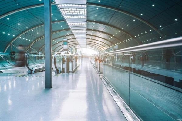 Üres vasúti Platform, Shanghai, Kína. — Stock Fotó