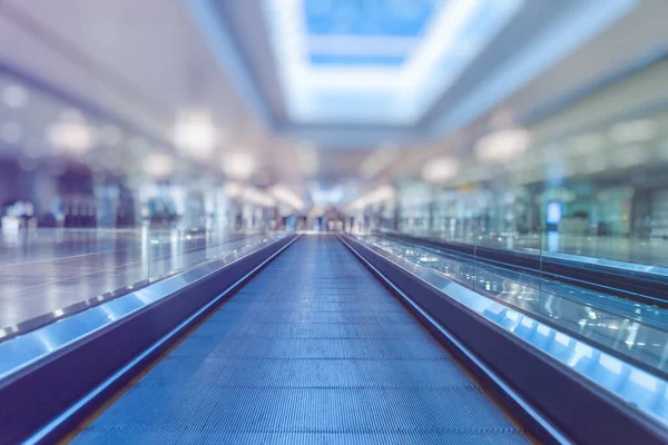 Moving Walkway At Airport in Shanghai,China. — Stock Photo, Image