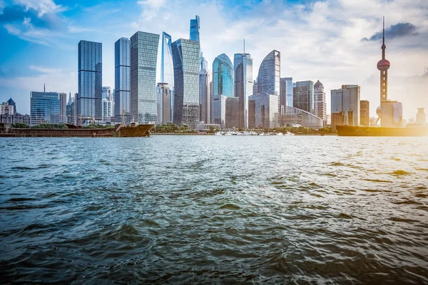 Shanghai skyline panorama di Cina. — Stok Foto