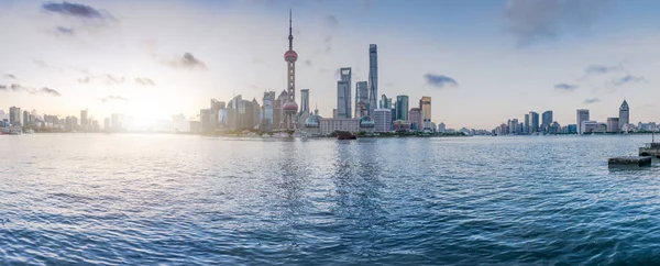 Шанхайська панорама в Китаї. — стокове фото