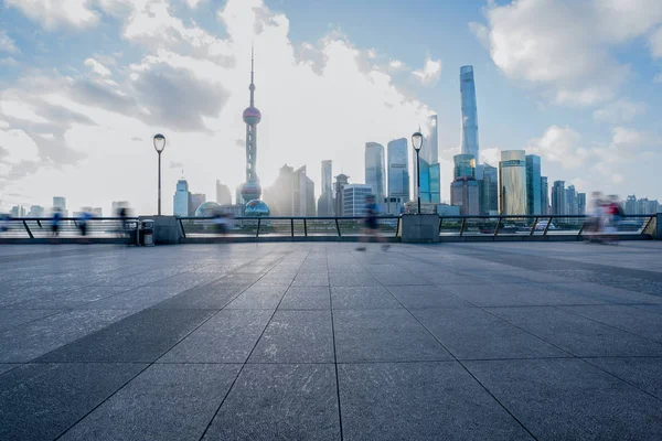 Шанхайская панорама в Китае . — стоковое фото