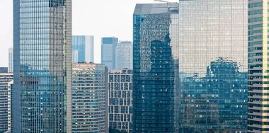 Şanghay, Çin'Bina Modern gökdelen.