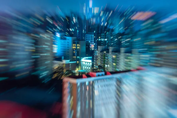 Vista nocturna del paisaje urbano en Beijing, China . — Foto de Stock