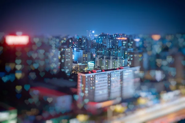 Night view of cityscape in Beijing,China. — Stock Photo, Image