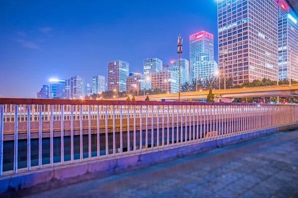北京、中国で都市の景観と都市交通道路. — ストック写真