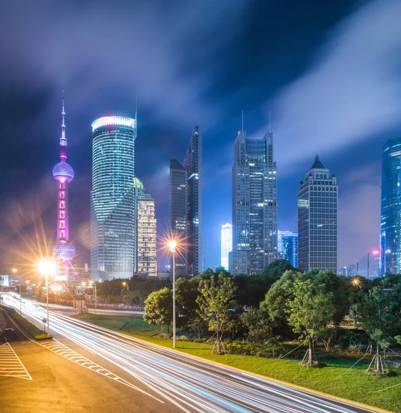 Downtown district of shanghai — Stock Photo, Image