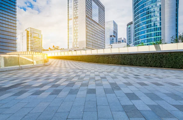 Vista de la plaza de la ciudad en Shanghai — Foto de Stock