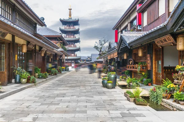 Architecture ancienne du parc naturel de Wuxi Nianhuawan — Photo