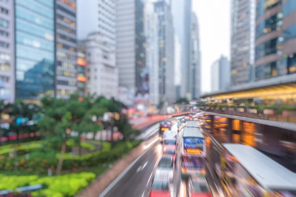 Трафик в центре Гонконга — стоковое фото