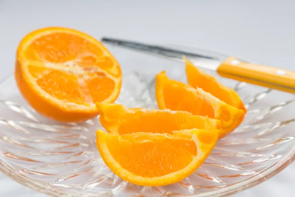 Detalhe Tiro de frutas frescas contra fundo branco — Fotografia de Stock