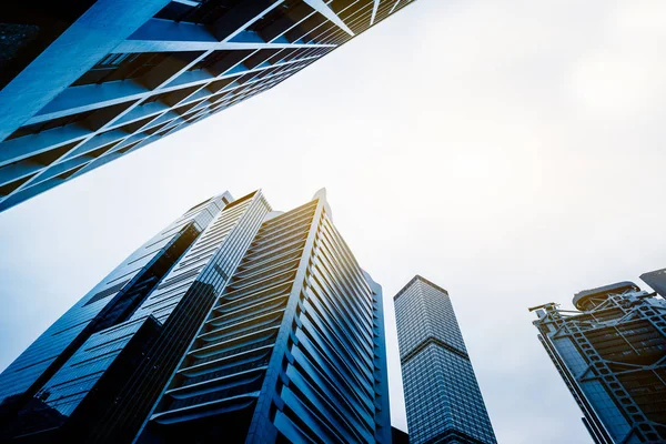 Low angle view of skyscrapers in Shenzhen — Stock Photo, Image