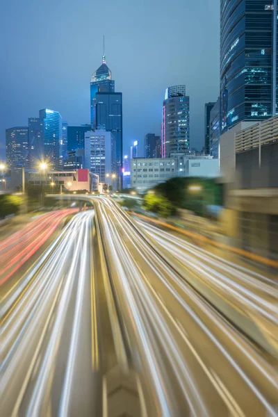Світлофор стежок в центрі міста Гонконгу — стокове фото