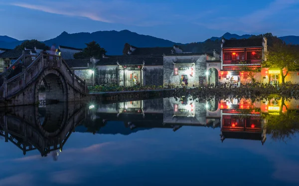 Vista ripresa dal vecchio villaggio di Anhui — Foto Stock