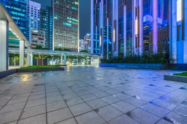 Shenzhen kasaba meydanında geceleri