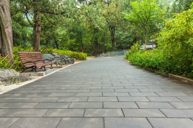 tuğla kaldırım Park