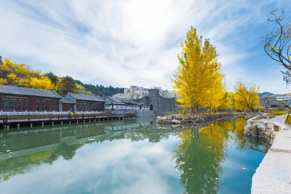 Vista dalla città d'acqua di Gubei a Pechino — Foto Stock