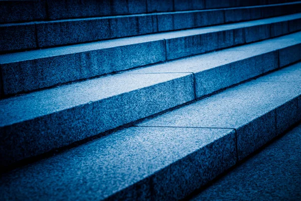 Detail Shot Of stairs in blue tone — Stock Photo, Image