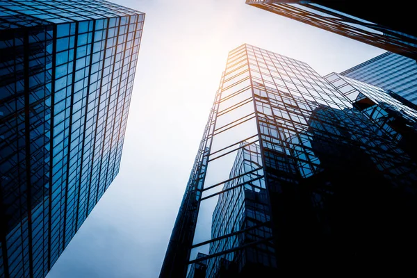 Low angle view of skyscrapers in city — Stock Photo, Image