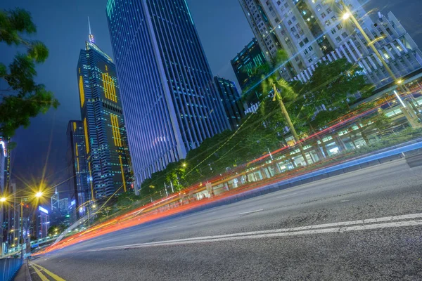 La carretera de tráfico en el centro de Shenzhen — Foto de Stock