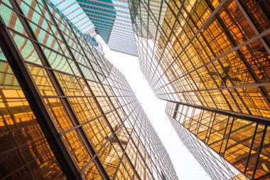 düşük açılı görünüş iş binaları