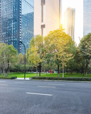 Shenzhen şehir merkezinde trafik yol