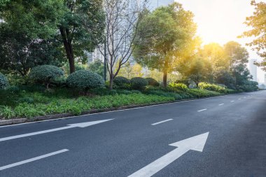 Greenbelt ile şehir merkezinde trafik yol