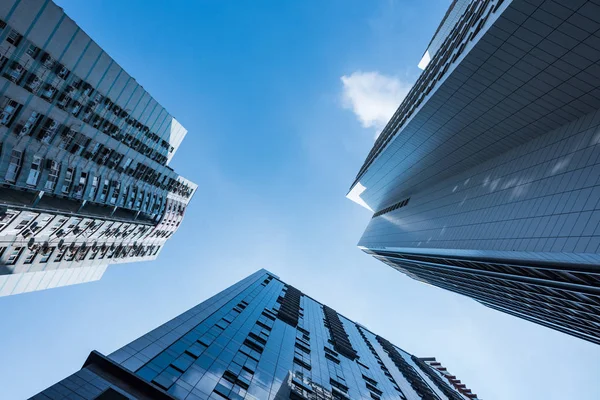 Low angle view of business buildings — Stock Photo, Image