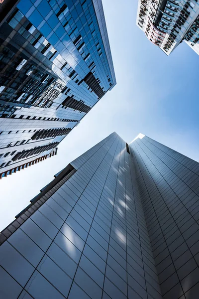 Low angle view of business buildings — Stock Photo, Image
