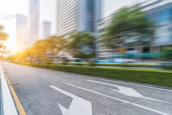 Estrada de tráfego urbano em Shenzhen — Fotografia de Stock