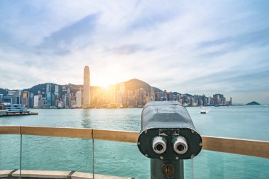 Cityscape Hong Kong manzarası ile