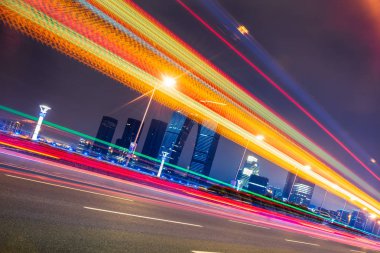 kentsel trafik yol geceleri