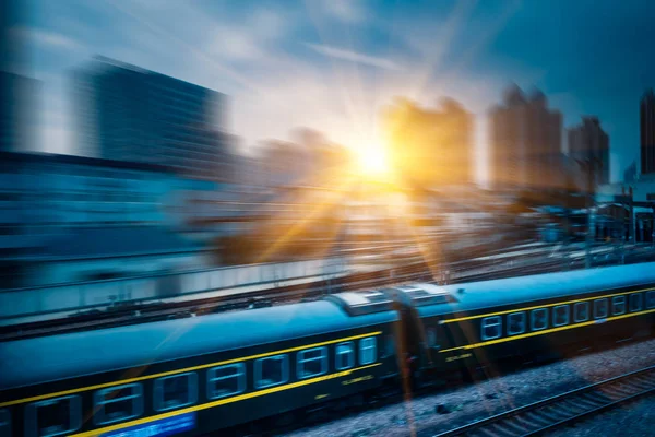 Train At Railroad Station in Beijing — Stock Photo, Image