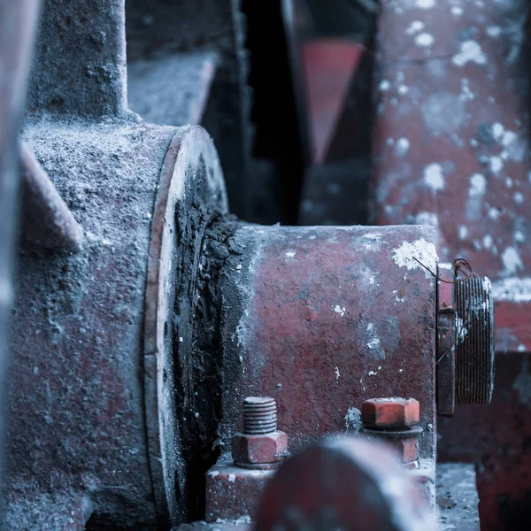 Detail záběru strojů v továrně — Stock fotografie