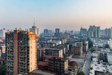 Çin'deki modern mahallelerin görünümü