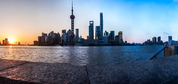 Shanghai panoramautsikt över scen — Stockfoto