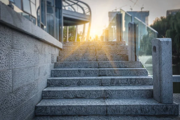 Detailaufnahme von Treppen in der Stadt — Stockfoto