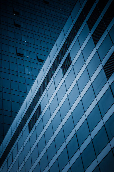 Close-Up Of Modern Office Buildings,Shanghai,China.