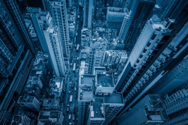 Hong Kong apartman havadan görünümü
