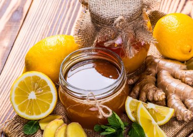 Limon ve fındık ile tatlım.