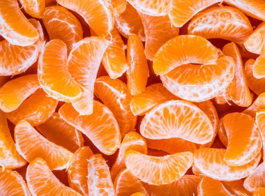 Mandalina kesimleri, turuncu arka plan dokusu