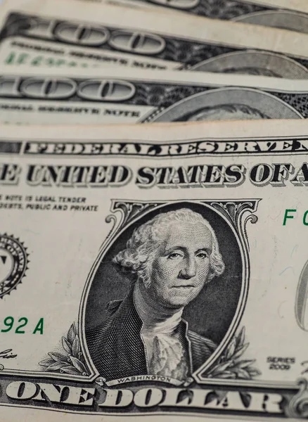 Dinero Billetes de dólar americano — Foto de Stock