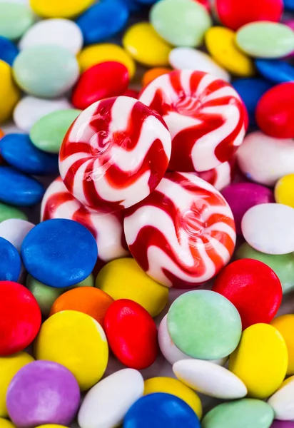 Closeup of colorful candies as texture — Stock Photo, Image